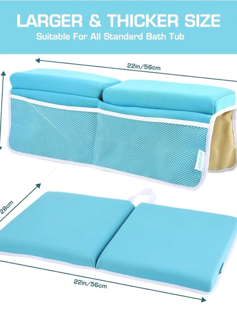 Kids Bath Toy Organizer and Bath Kneeler